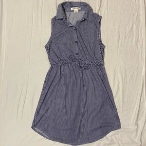 Blue & White Striped Dress
